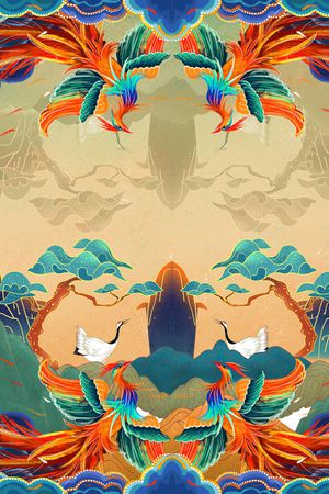 复古印花华亿平台图片