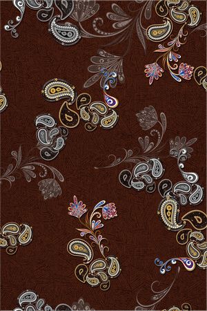 佩斯利印花华亿平台图片