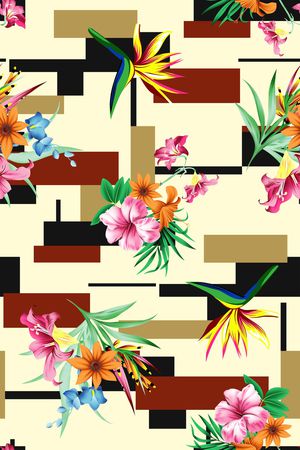 几何印花华亿平台图片