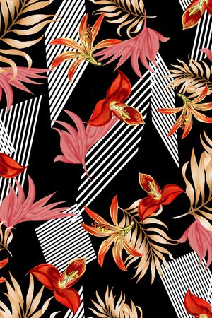 几何印花华亿平台图片