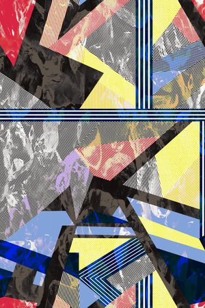 几何印花华亿平台图片