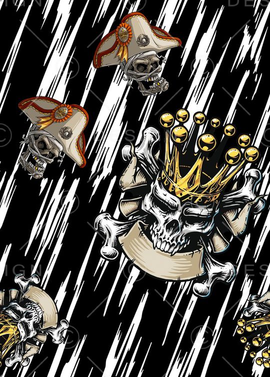 骷髅印花华亿平台图片