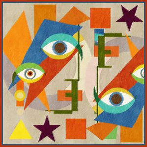 眼睛印花华亿平台图片