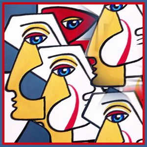 眼睛印花华亿平台图片