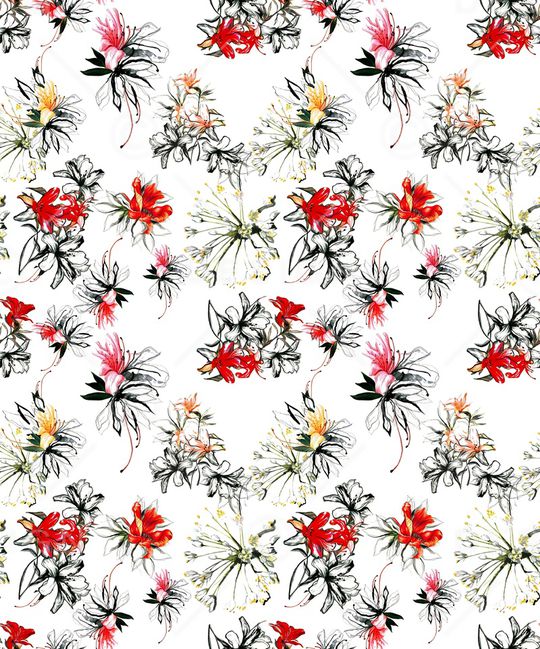 动物花卉印花华亿平台图片