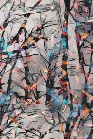 几何印花华亿平台图片