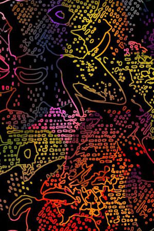 线条印花华亿平台图片