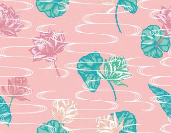 荷花印花华亿平台图片