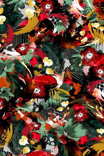 扎染华亿平台印花华亿平台图片