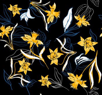 绿植树叶印花华亿平台图片