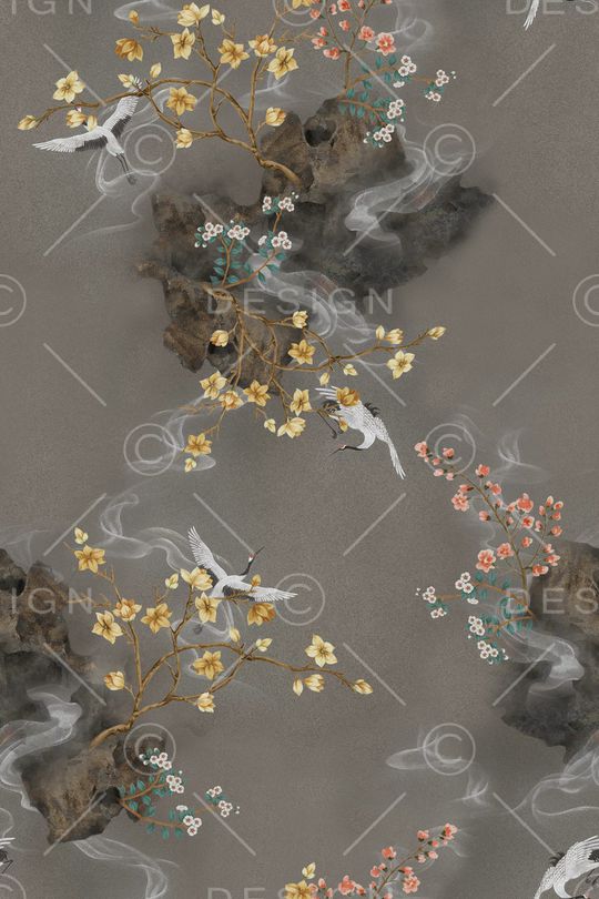 梅花印花华亿平台图片