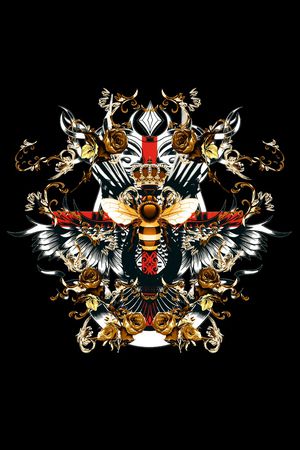 蜜蜂印花华亿平台图片