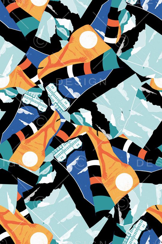 几何印花华亿平台图片