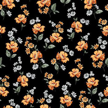 花卉印花华亿平台图片