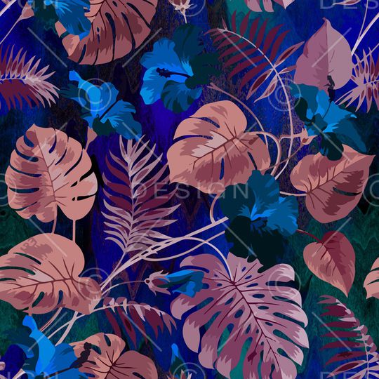 绿植树叶印花华亿平台图片