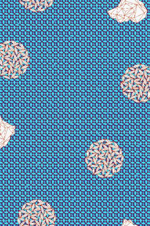 几何花卉印花华亿平台图片