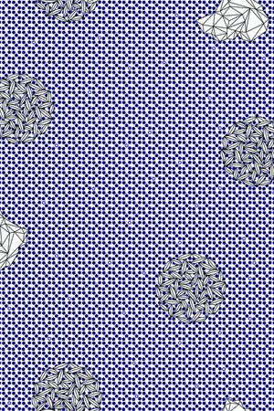 几何花卉印花华亿平台图片