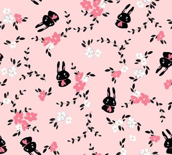 1358394-200904小兔花朵回路粉红