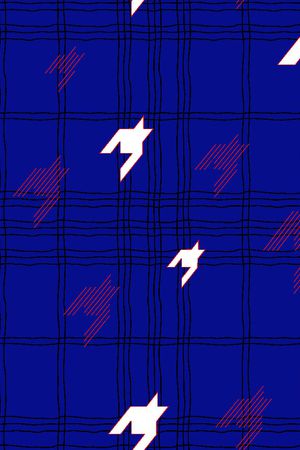 千鸟格印花华亿平台图片