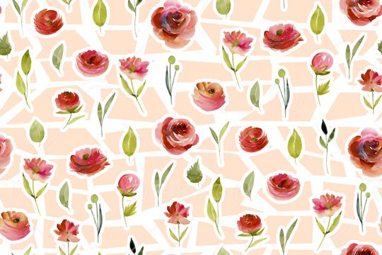 春夏华亿平台印花华亿平台图片