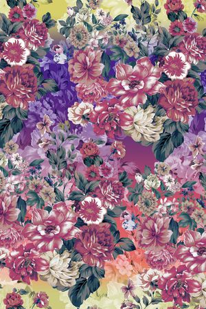 绿植树叶印花华亿平台图片