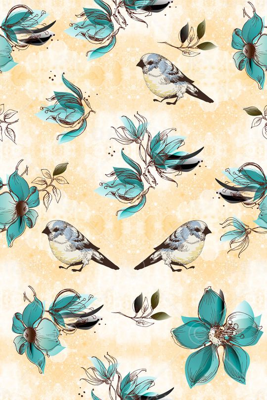 花鸟印花华亿平台图片