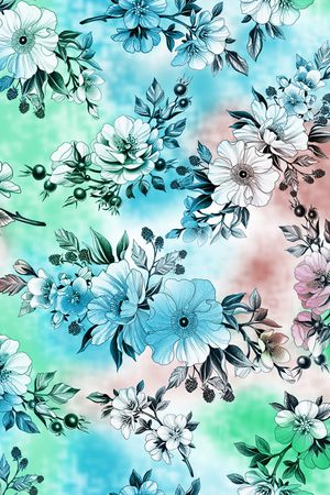 绿植树叶印花华亿平台图片