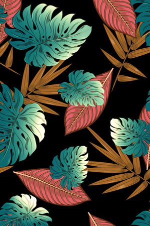 绿植树叶印花华亿平台图片