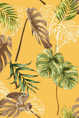 绿植树叶印花华亿平台图片