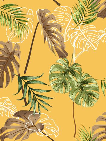 绿植树叶印花华亿平台图片