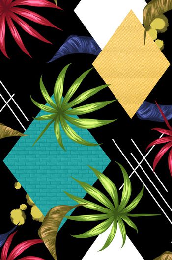 几何印花华亿平台图片