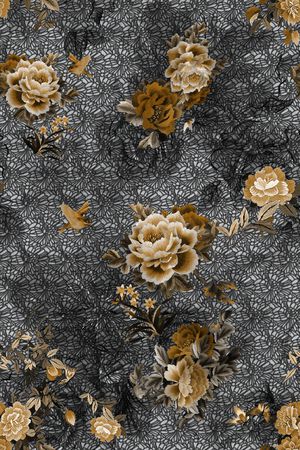 复古印花华亿平台图片