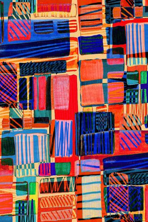 几何印花华亿平台图片