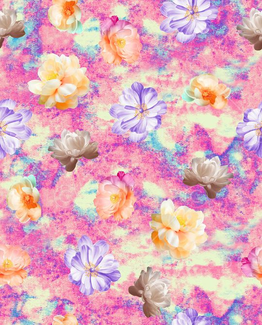 花卉印花华亿平台图片