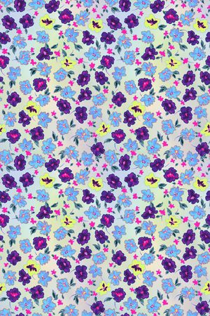 小碎花印花华亿平台图片