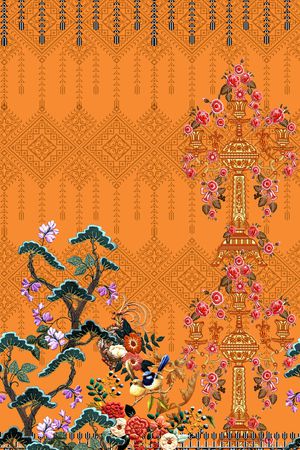 女装定位花印花华亿平台图片