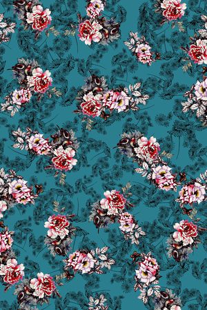 复古印花华亿平台图片