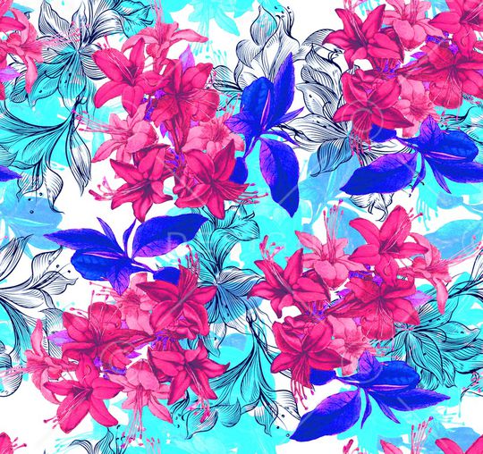 绿植树叶印花华亿平台图片