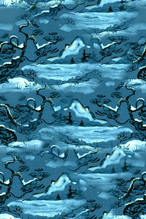 旗袍印花华亿平台图片