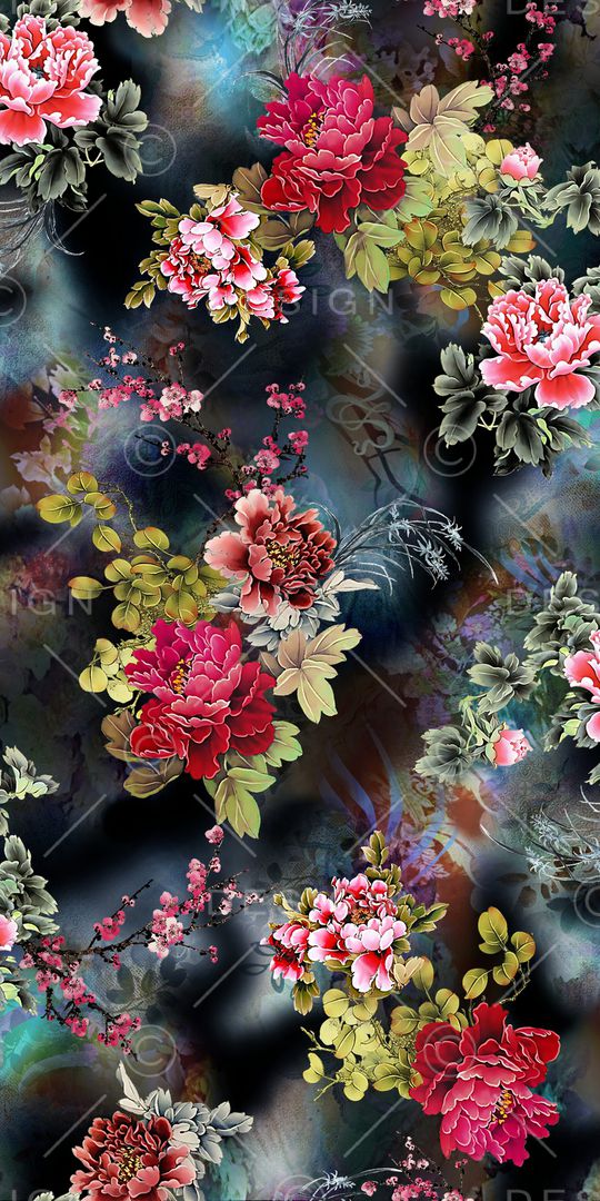 绿植树叶印花华亿平台图片