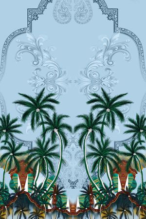 复古印花华亿平台图片