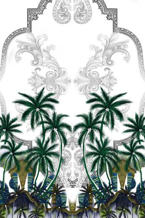 复古印花华亿平台图片