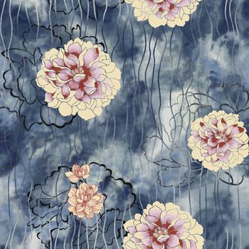 泼墨印花华亿平台图片