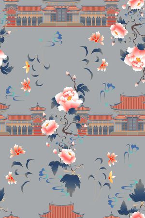 真丝印花华亿平台图片