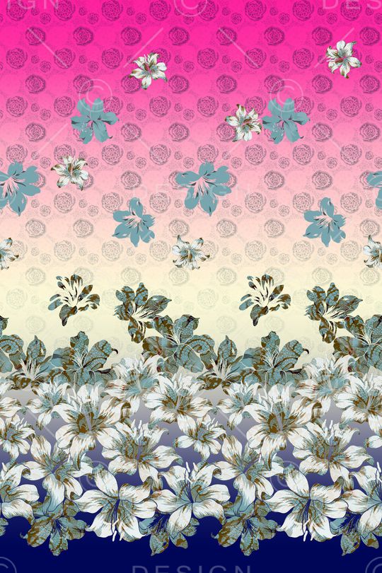 连衣裙印花华亿平台图片