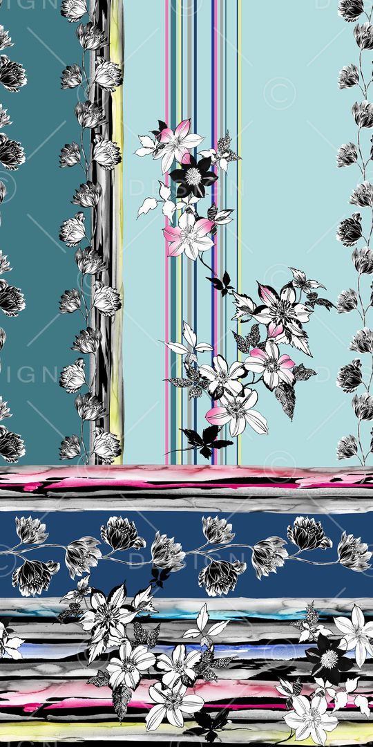 连衣裙印花华亿平台图片