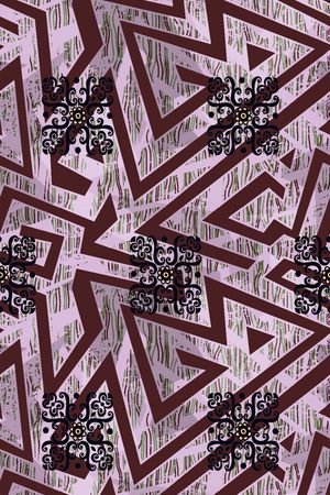 几何印花华亿平台图片