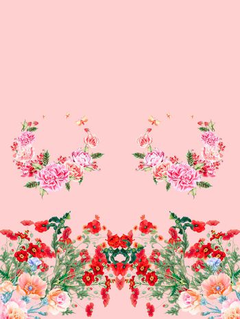 鲜花印花华亿平台图片