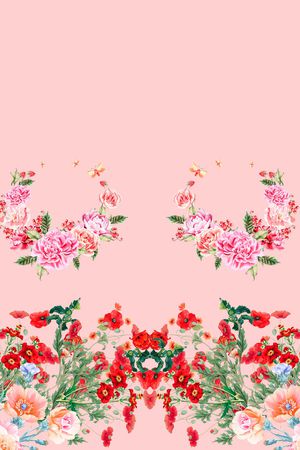 鲜花印花华亿平台图片