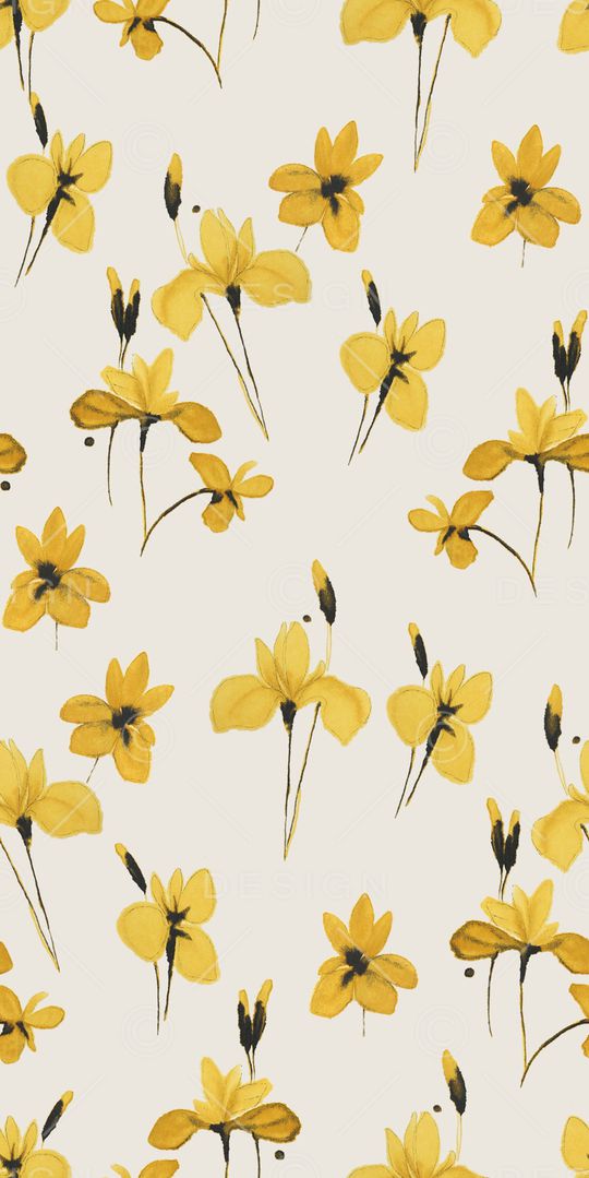 水彩花卉印花华亿平台图片